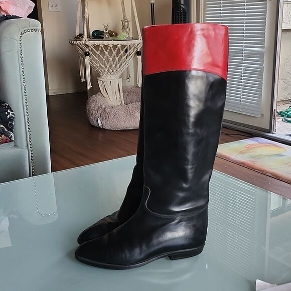 Gucci Vintage Leather Riding Boots - Picture 5 of 12